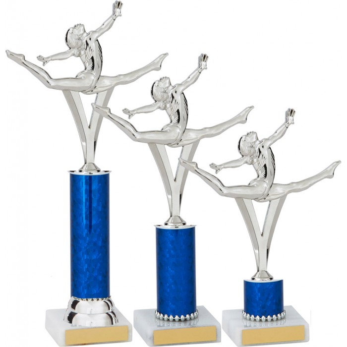 DANCE TROPHY WITH METAL FIGURE / AVAILABLE IN 3 SIZES